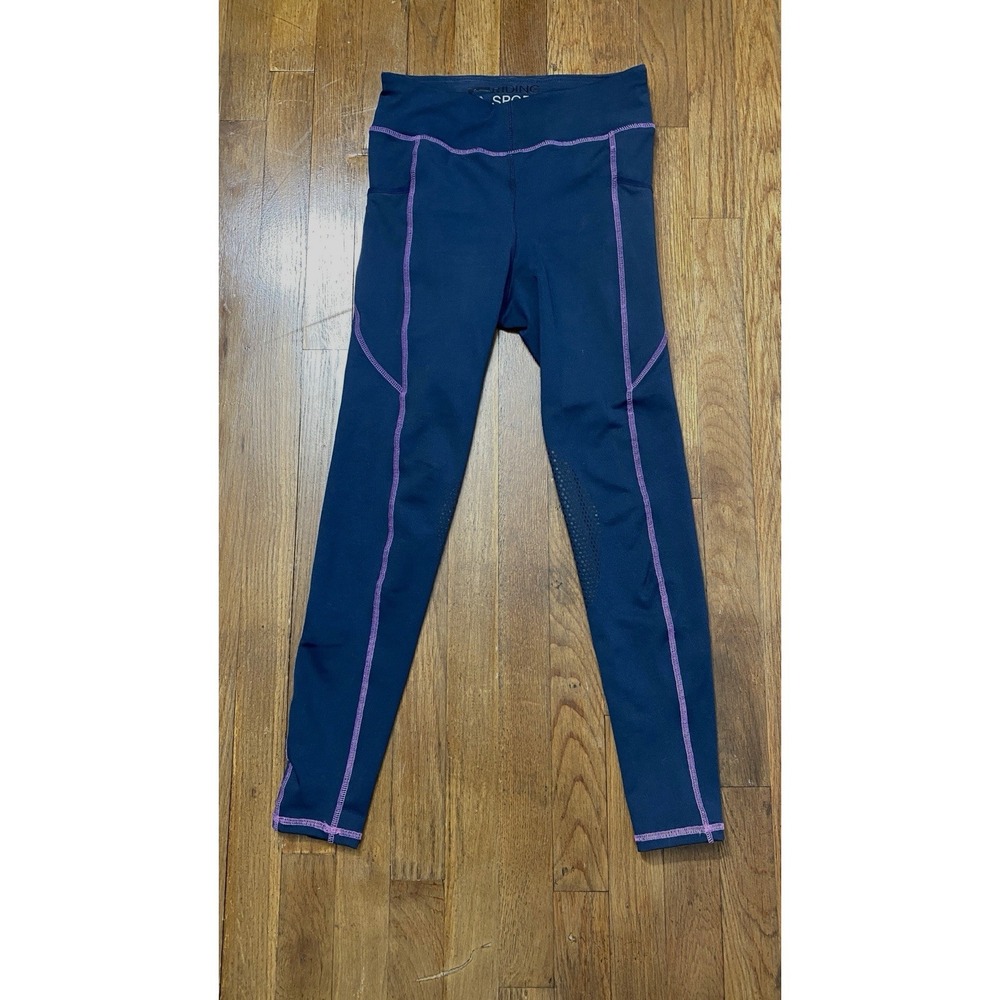 Riding Sport By Dover Saddlery Tights Breeches Youth Size XL  Navy & Purple‎